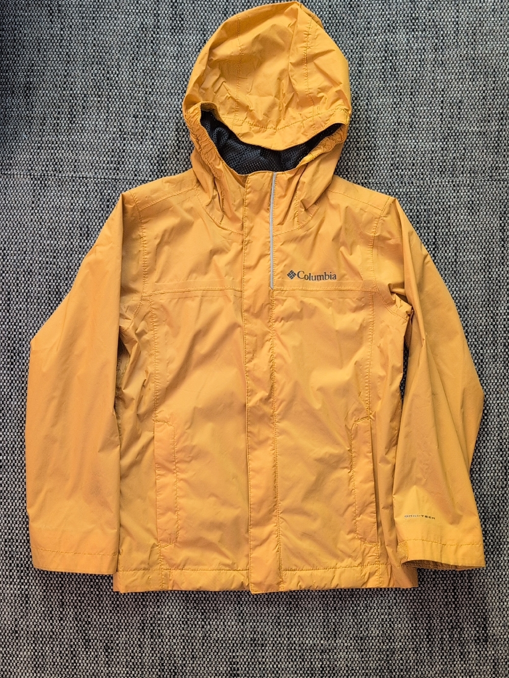 Columbia Kids' Yellow Hooded Rain Jacket